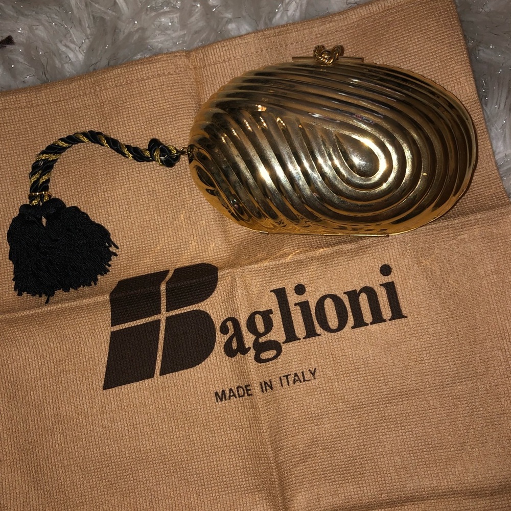 Gold Baglioni Clutch